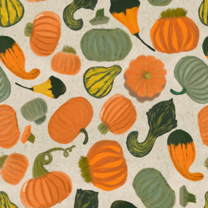 pumpkin squash fall surface pattern