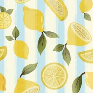 striped lemon dolce vita surface pattern